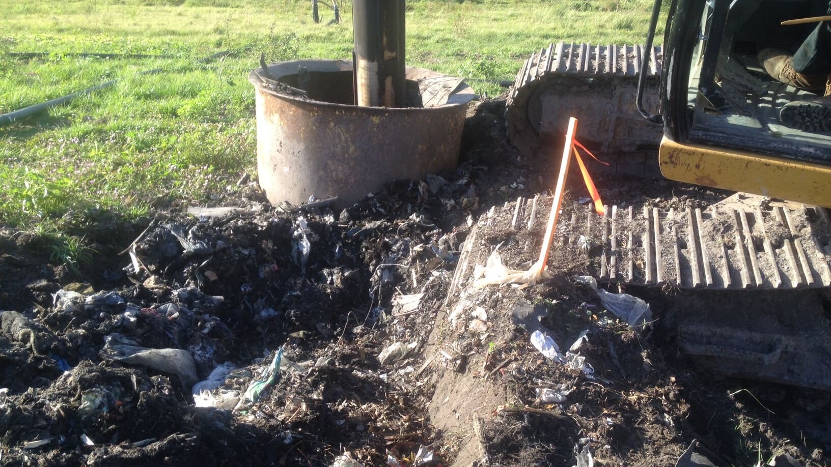 Landfill with heavy Equipment