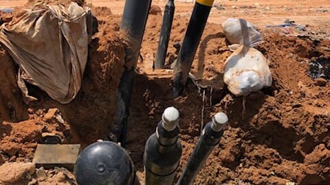 Piping installation at EW52R